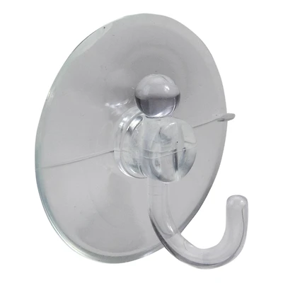 2.5" Clear Large Hanging Christmas Suction Cup Hooks, 2ct.