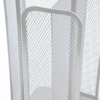 Mind Reader White 4-Compartment Carousel Cup and Lid Organizer