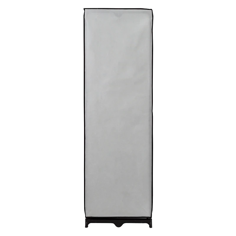 Honey Can Do 36" Gray Double Door Portable Wardrobe Closet