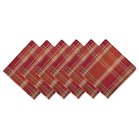 DII® Autumn Spice Plaid Dinner Napkins, 6ct.
