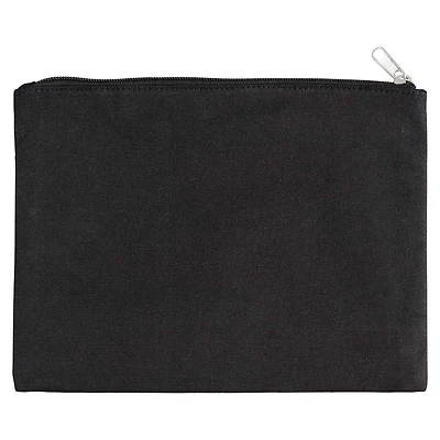 12 Pack: 10" x 8" Black Canvas Pouch by Make Market®