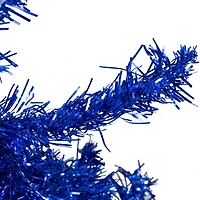 4ft. Unlit Blue Tinsel Artificial Christmas Tree