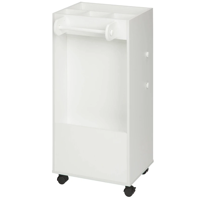 Honey Can Do White Craft Storage Cart With Wheels