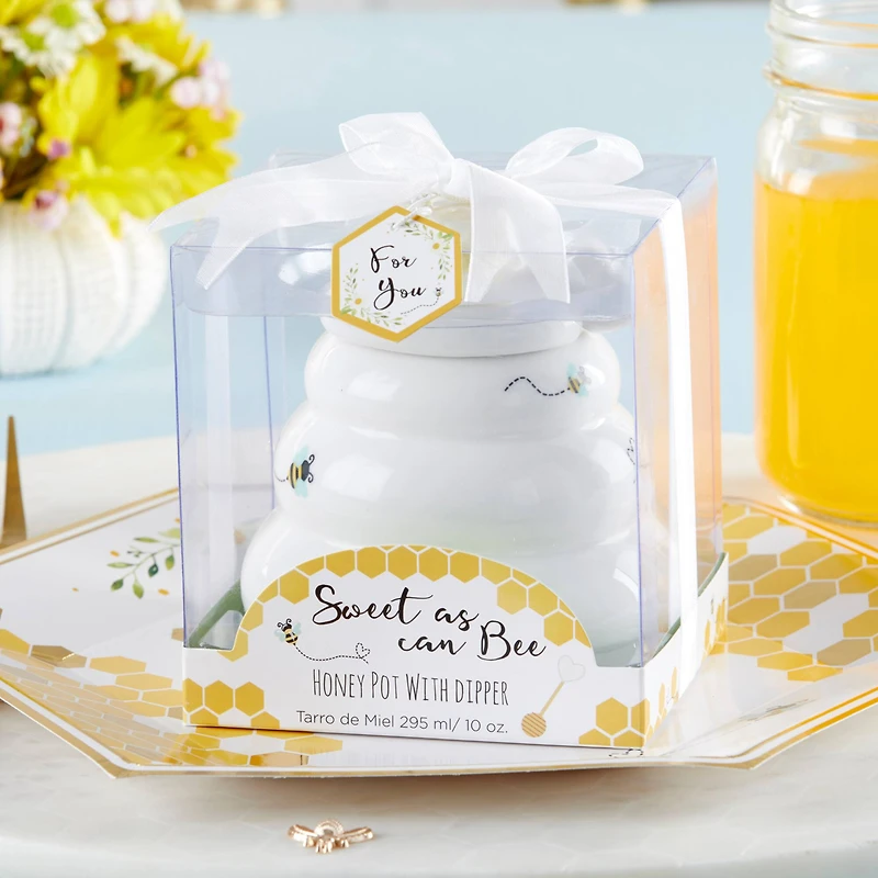 Kate Aspen® Sweet As Can Bee Ceramic Honey Pot
