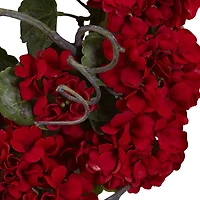17” Red Geranium Wreath