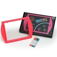Marvin's Magic Pink Glow Art Neon Effect Drawing Board
