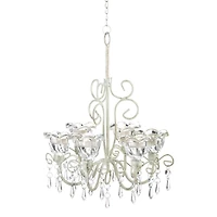 13'' Crystal Blooms Candle Chandelier