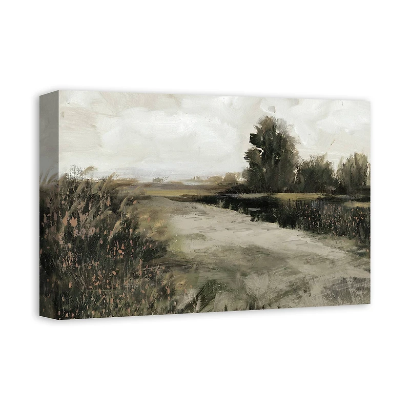 Antique Moody Landscape 18" x 12' Canvas Wall Art