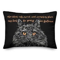 May Luck Be Yours Halloween Throw Pillow