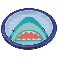 7" Blue Foil Shark Snack Plates, 8ct. by Celebrate It™