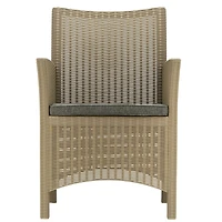 Cardiff Collection Gray All-Weather Conversation Set