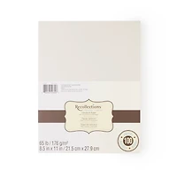 18 Packs: 100 ct. (1,800 total) Signature™ Shimmer Silver & Champagne 8.5" x 11" Cardstock Paper by Recollections®