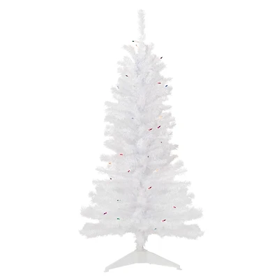 4ft. Pre-Lit Woodbury White Pine Artificial Christmas Tree