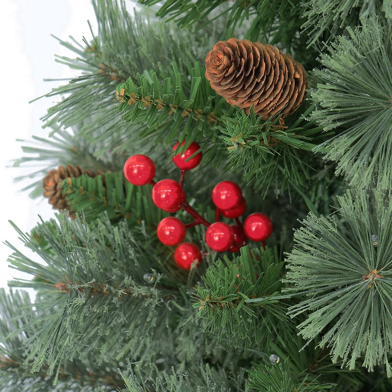 30" Pre-Lit Urn Filler with Battery-Operated Timer Set