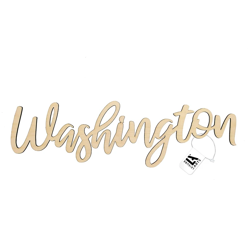 Leisure Arts® 13.5" Wood Washington Word