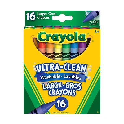 6 Packs: 16 ct. (96 total) Crayola® Ultra-Clean™ Large Washable Crayons