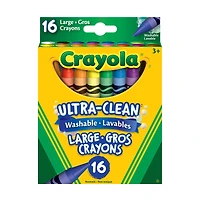 6 Packs: 16 ct. (96 total) Crayola® Ultra-Clean™ Large Washable Crayons