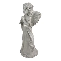 21" Angel in Prayer Outdoor Garden Planter Statue