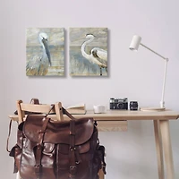 Stupell Industries Sea Birds Abstract Beach Canvas Wall Art Set