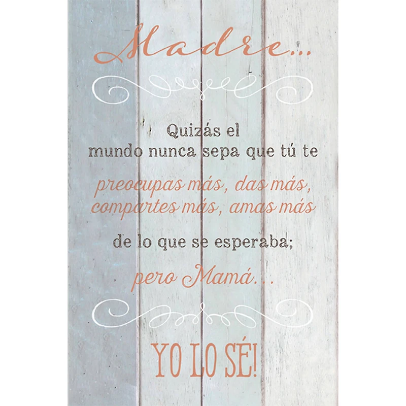 Madre..Quizas El Mundo: Mother Plaque with Easel