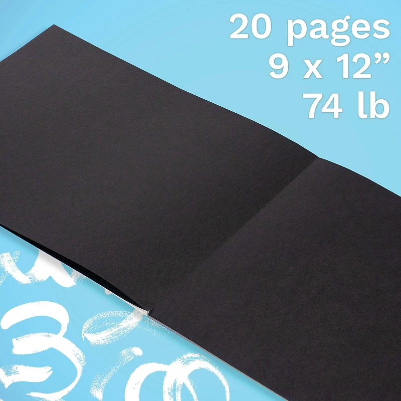 Canson® Graduate Foldover Black Drawing Pad, 9" x 12"