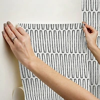 NuWallpaper Porter Charcoal Peel & Stick Wallpaper