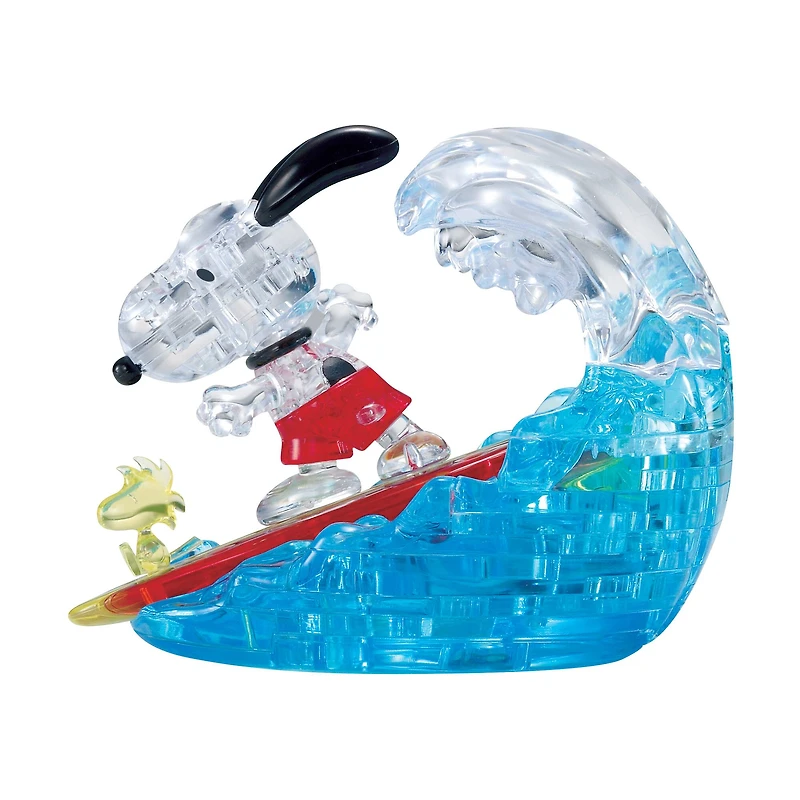 BePuzzled® Original 3D Crystal Puzzle™ Peanuts™ Snoopy Surf 41 Piece Puzzle