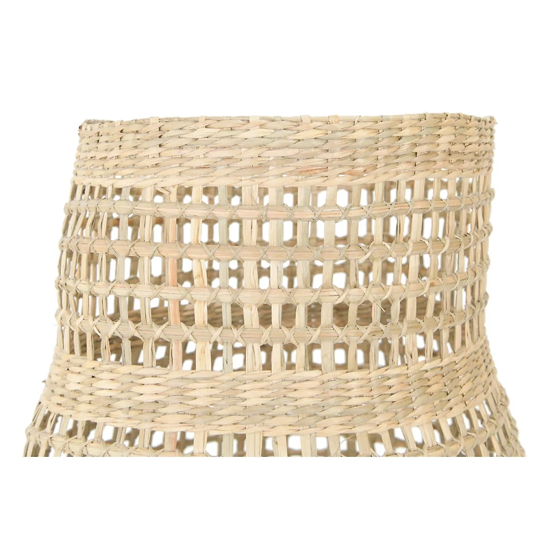 Decorative 20" Handwoven Natural Seagrass Vase