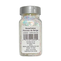Specialty Polyester Glitter White Iridescent Snowflakes by Recollections™