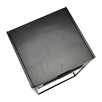 Hello Honey® 22" Black Cane & Mango Wood End Table