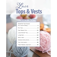 Leisure Arts® Knit Lace Tops & Vests Book