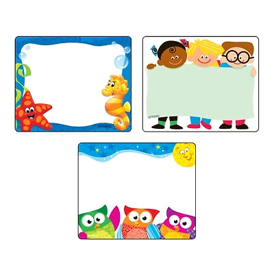 Trend Enterprises® Friendly Faces Terrific Labels™ Variety Pack, 3 Packs of 36