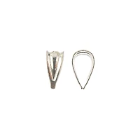 Sterling Silver Small Bails, 4ct. by Bead Landing™