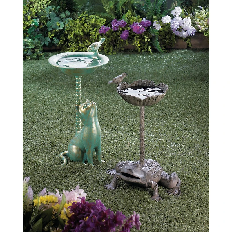 21'' Cat Birdbath