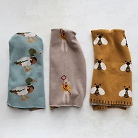 Hello Honey® Mustard Bee Print Baby Blanket