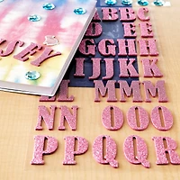 Glitter Bernhard Condensed Alphabet Foam Stickers by Recollections