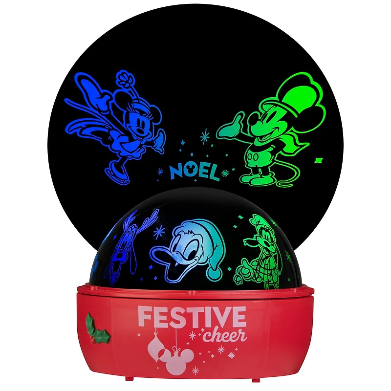 LightShow® Disney® Mickey & Friends Festive Cheer Rotating Tabletop Projector