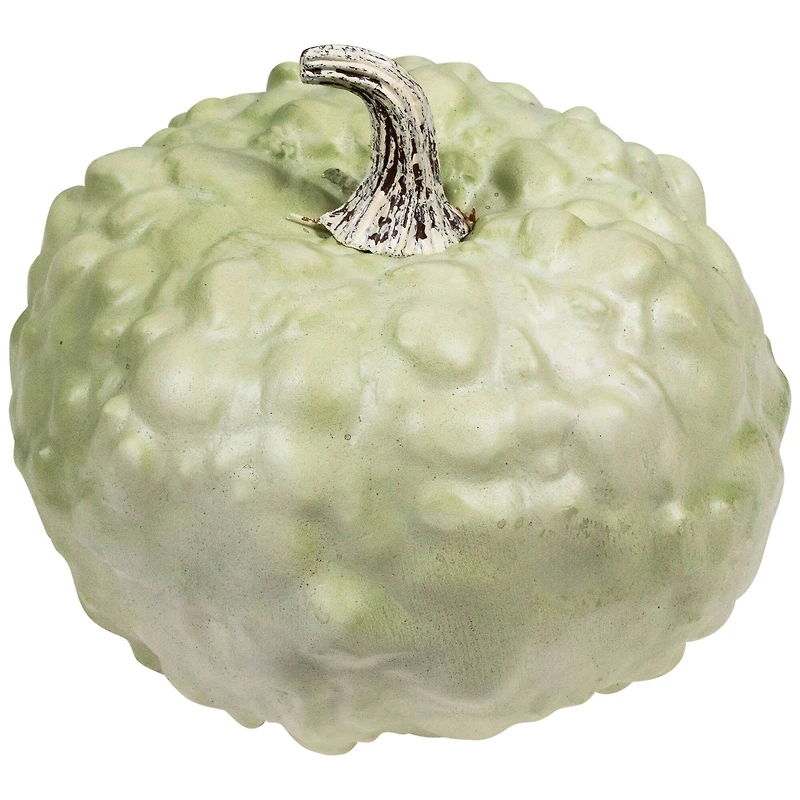 7.5" Green Textured Pumpkin Tabletop Décor