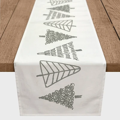 Tree Doodle 16" x 72" Cotton Twill Runner