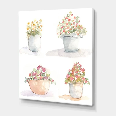 Designart - Four Outdoor Flower Pots