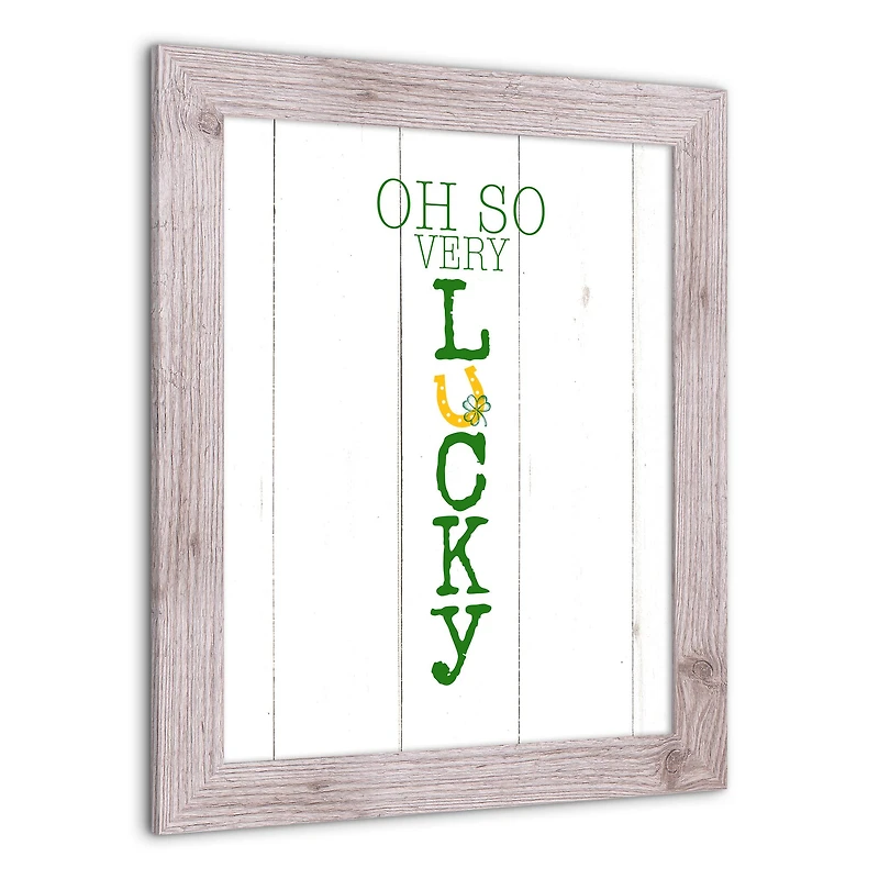 Oh So Lucky Framed Print 16" x 20" Western White Framed Print