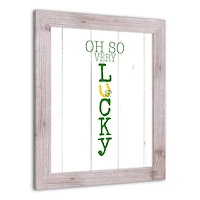 Oh So Lucky Framed Print 16" x 20" Western White Framed Print