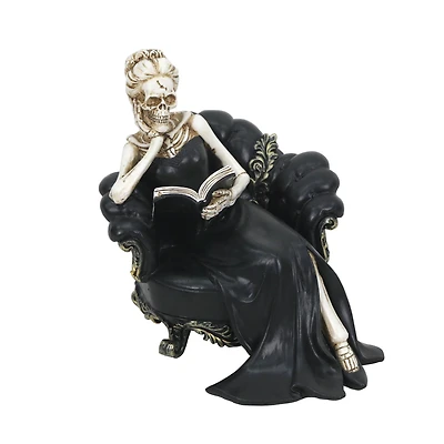 6.25" Reading Skeleton Woman Tabletop Décor by Ashland®