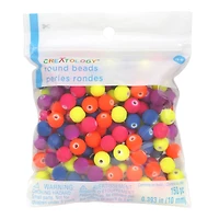 Neon Matte Round Beads by Creatology™