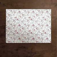 Holly And Leaves 18x14 Cotton Twill Placemat
