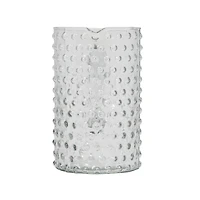 Hello Honey® Clear Hand-Blown Hobnail Glass Pitcher