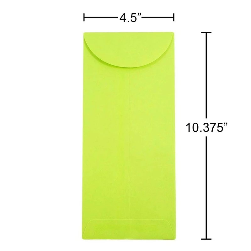 JAM Paper #11 Ultra Lime Green Policy Envelopes