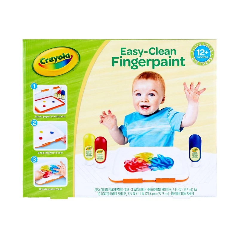 Crayola® Easy-Clean Fingerpaint Set 