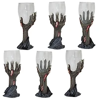 Design Toscano 7.5" Toast of the Zombie Sculptural Goblet Set