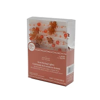 18ct. Warm White LED Leaf Icon & Beads String Lights by Ashland®